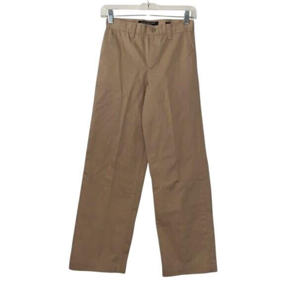 Old Navy Kids Khaki Pants Slim Fit Size 14 Cotton Straight Leg Casual - Picture 1 of 9